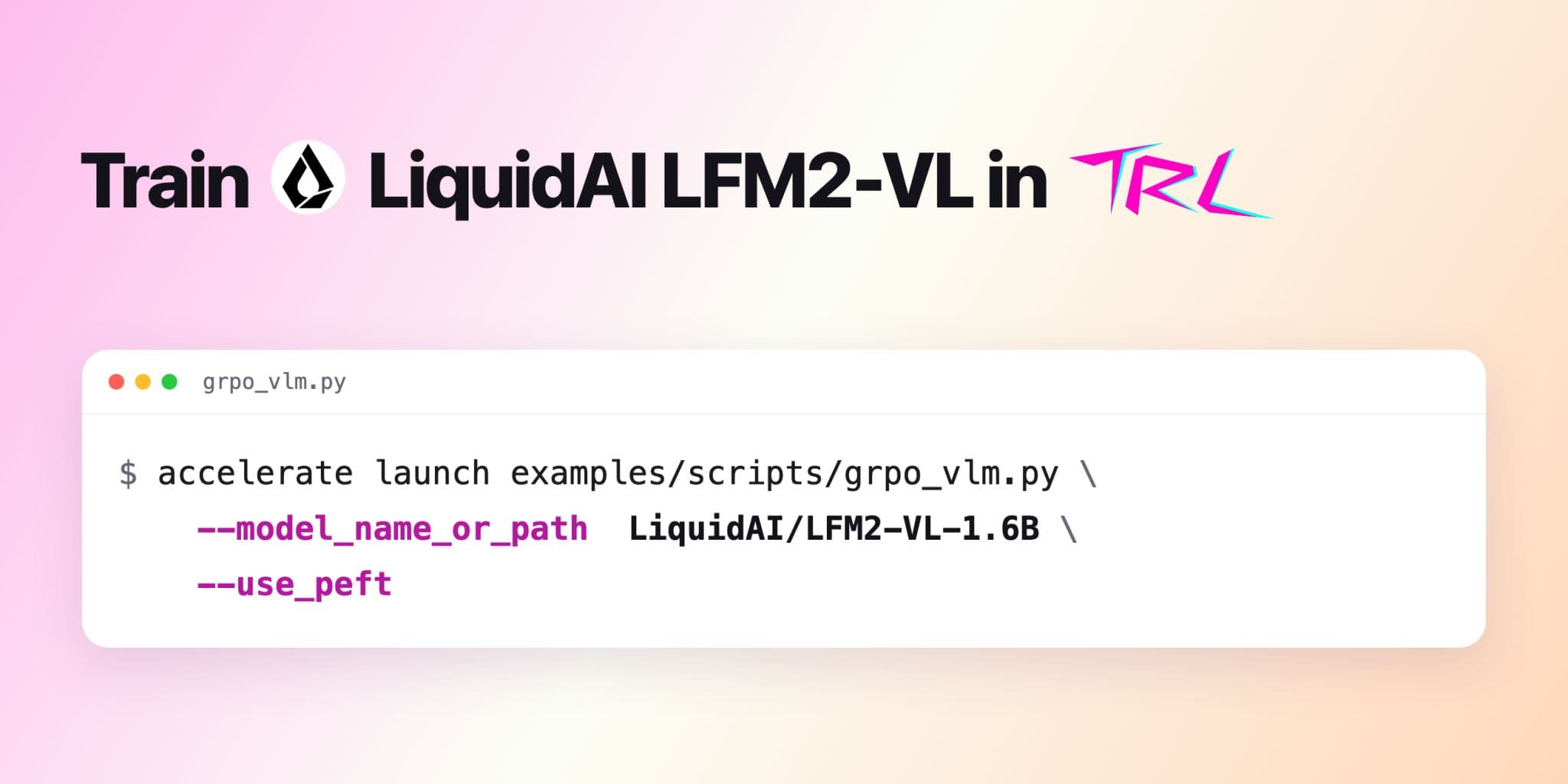 LFM-VL in TRL announcement